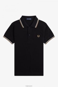 lapsed k kahe otsaga särk Fred Perry must/lumivalge/soe kivi Riietus JHP2NZ711