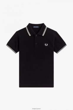 lapsed k kahe otsaga särk Fred Perry must valge Riietus JHP2NZ708