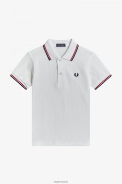 lapsed k kahe otsaga särk Fred Perry valge/helepunane/merepunane Riietus JHP2NZ706