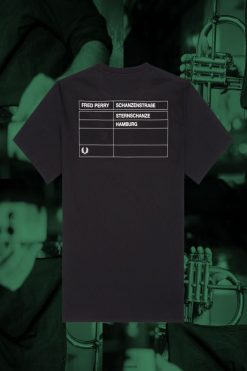 mehed hamburg ringeri t-särk Fred Perry must Riietus JHP2NZ539