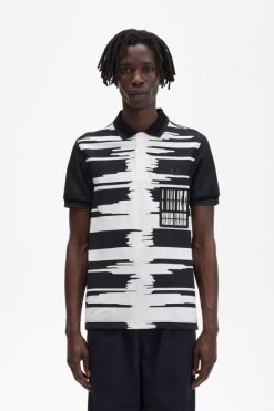 mehed helilaine särk Fred Perry must Riietus JHP2NZ374