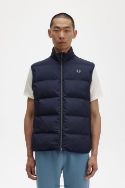 mehed isoleeritud vuuk Fred Perry merevägi Riietus JHP2NZ246