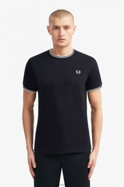 mehed kahe otsaga T-särk Fred Perry merevägi Riietus JHP2NZ527