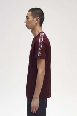 mehed kontrastse teibiga t-särk Fred Perry härjavereline Riietus JHP2NZ508