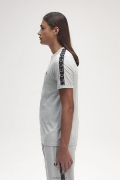 mehed kontrastse teibiga t-särk Fred Perry paekivi/must Riietus JHP2NZ586