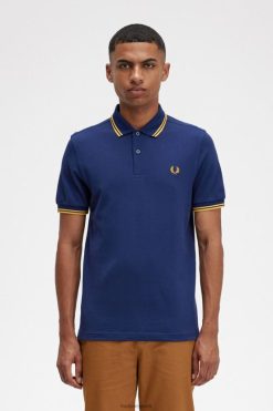 mehed m3600 2 särk Fred Perry prantsuse merevägi/kuldne tund Riietus JHP2NZ289