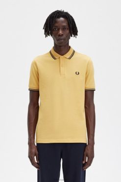 mehed m3600 3 särk Fred Perry kuldne tund/merevägi Riietus JHP2NZ341