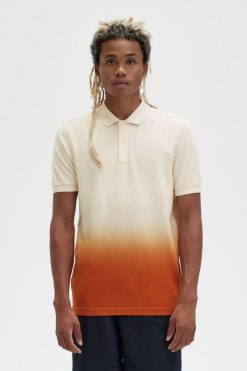 mehed ombre särk Fred Perry siidine virsik Riietus JHP2NZ279