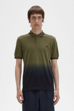 mehed ombre särk Fred Perry ühtlane roheline Riietus JHP2NZ276