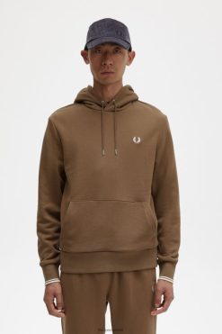 mehed otsaga kapuutsiga dressipluus Fred Perry varjutatud kivi / ecru Riietus JHP2NZ420