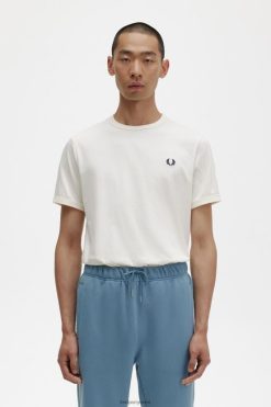 mehed ringer t-särk Fred Perry ekru Riietus JHP2NZ509