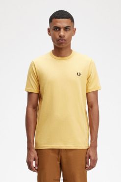 mehed ringer t-särk Fred Perry kuldne tund Riietus JHP2NZ520