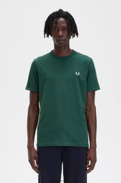 mehed ringer t-särk Fred Perry luuderohi roheline Riietus JHP2NZ507
