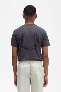 mehed seljaga graafiline T-särk Fred Perry püssimeall Riietus JHP2NZ544