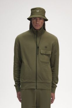 mehed tasku detail track jope Fred Perry ühtlane roheline Riietus JHP2NZ20