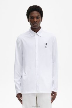 mehed trikoosärk Fred Perry must Riietus JHP2NZ380
