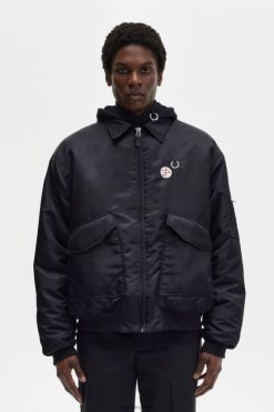 mehed trükitud lennujope Fred Perry must Riietus JHP2NZ247