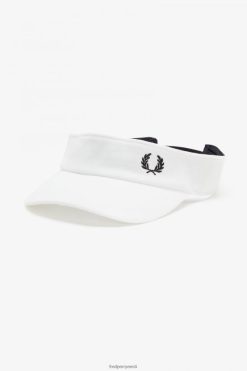 unisex pique visiir Fred Perry lumivalge/must tarvikud JHP2NZ86