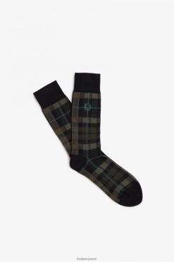 unisex tartan sokid Fred Perry ühtlane roheline tarvikud JHP2NZ120